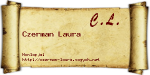 Czerman Laura névjegykártya
